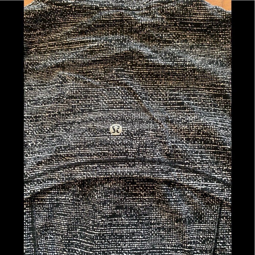 LULULEMON HOODED DEFINE JACKET-TWILLINES WH/BLACK - Picture 6 of 14